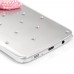 Samsung Galaxy S6 - Luxury Handmade Bling Bling 3D Rhinestone Crystal Protective Hard Clear Phone Cover Case - Pink Bow